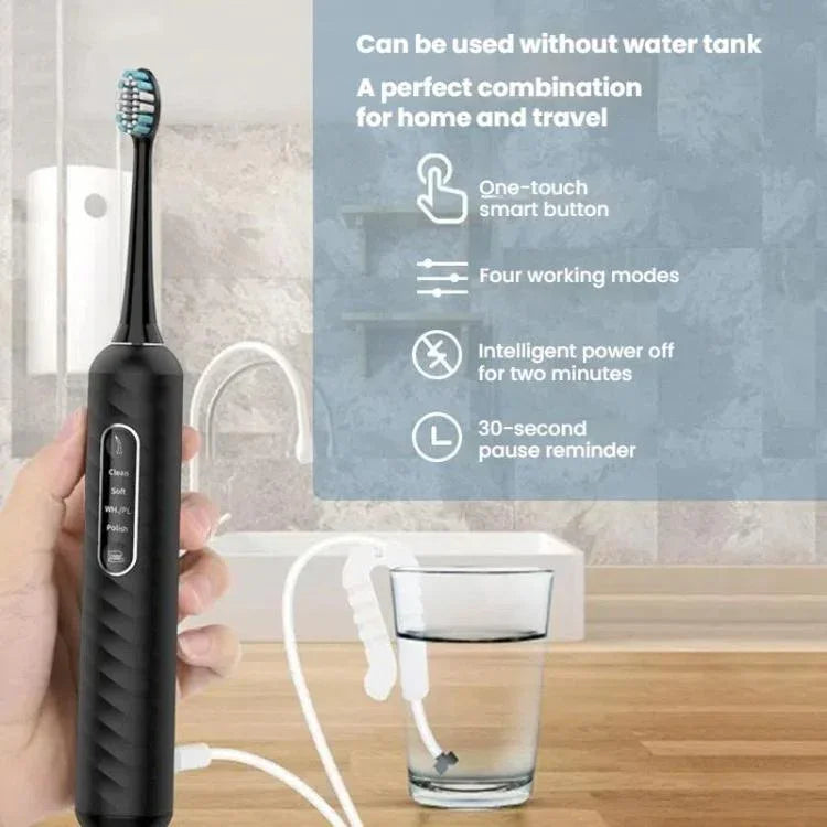 3-in-1 elektrische Zahnbürste, Munddusche & Zahnseiden-Ersatz mit 180 ml abnehmbarem Wassertank