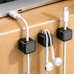 18 Stück/Packung magnetische Kabelorganizer Clips selbstklebende Kabelhalter für das Schreibtischmanagement