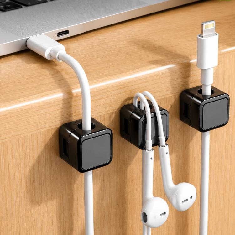 18 Stück/Packung magnetische Kabelorganizer Clips selbstklebende Kabelhalter für das Schreibtischmanagement