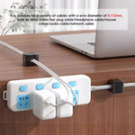 18 Stück/Packung magnetische Kabelorganizer Clips selbstklebende Kabelhalter für das Schreibtischmanagement