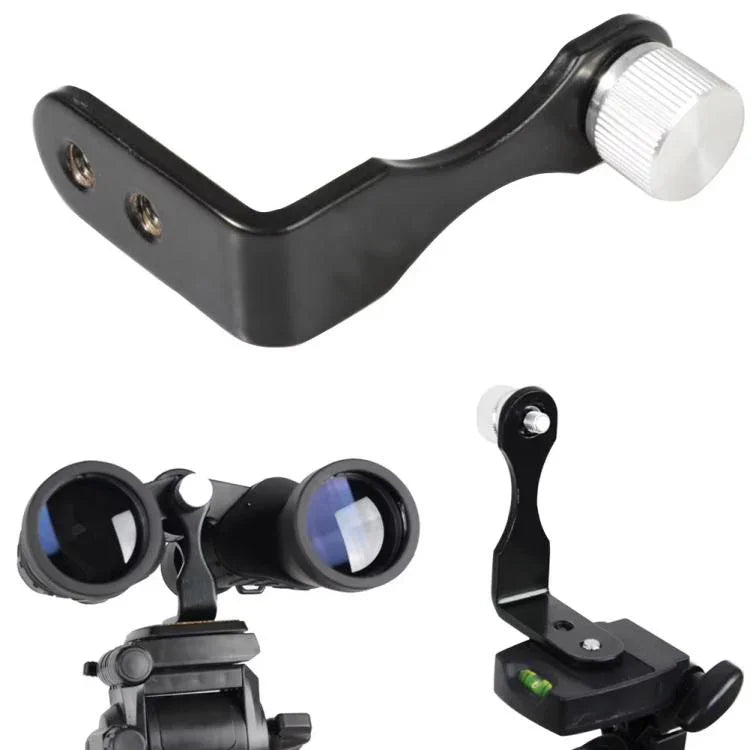 Fernglas-Stativadapter L-förmiger Metallanschluss zur Fotografie, Stabilisierung von Ferngläsern