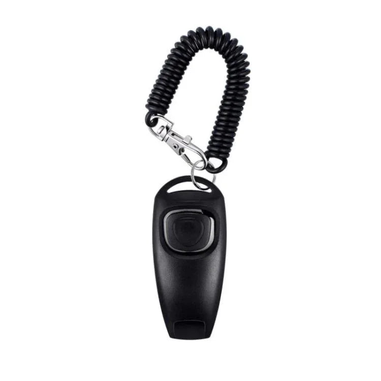 2-in-1-Hundetraining-Clicker mit langer Handschlaufe