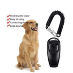 2-in-1-Hundetraining-Clicker mit langer Handschlaufe
