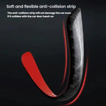 Self-Adhesive Car Wheel Arch Trim Protective Strip Anti-Scratch Guard for Vehicle Door Edge Length 1.5m, 4.5cm Wide Black, 4.5cm Wide Carbon Fiber, 3.5cm Wide Black, 3.5cm Wide Carbon Fiber