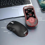 Kabellose Tri-Mode-Gaming-Maus, 24000 DPI, 6 RGB-Beleuchtungsmodi, wiederaufladbar, Makro-programmierbar, Schwarz, Weiß, Rosa, kabelloses Laden Schwarz, kabelloses Laden Weiß, kabelloses Laden Rosa