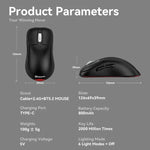 Kabellose Tri-Mode-Gaming-Maus, 24000 DPI, 6 RGB-Beleuchtungsmodi, wiederaufladbar, Makro-programmierbar, Schwarz, Weiß, Rosa, kabelloses Laden Schwarz, kabelloses Laden Weiß, kabelloses Laden Rosa