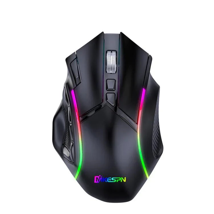 MKESPN W605 Triple-Mode 24000 DPI 12-Tasten kabellose Gaming-Maus Makro-Anpassung, W605