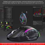 MKESPN W605 Triple-Mode 24000 DPI 12-Tasten kabellose Gaming-Maus Makro-Anpassung, W605