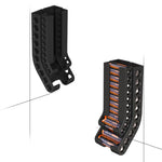 Wandmontierter Batterie-Organizer für 10 AA & 10 AAA Batterien Platzsparendes Batterielagerregal