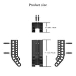 Wandmontierter Batterie-Organizer für 10 AA & 10 AAA Batterien Platzsparendes Batterielagerregal