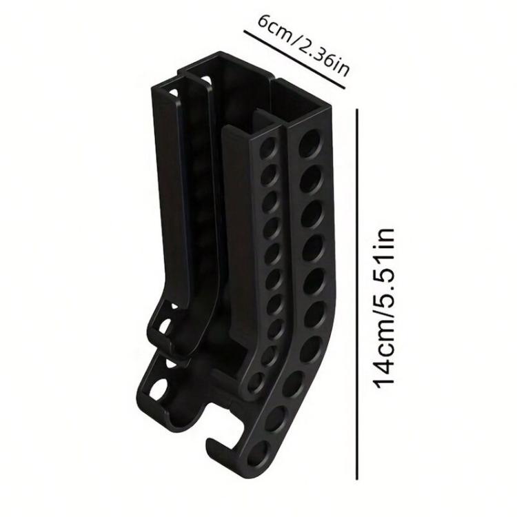 Wandmontierter Batterie-Organizer für 10 AA & 10 AAA Batterien Platzsparendes Batterielagerregal