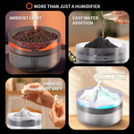 2L Vulkanischer Ätherischer Öl Diffusor Luftbefeuchter Große Kapazität Aromatherapie Nebel Diffusor Top-Fill Wassertank