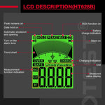 HABOTEST HT628B Multi-Feld EMF-Messgerät Wiederaufladbarer elektromagnetischer Strahlungstester, HT628B