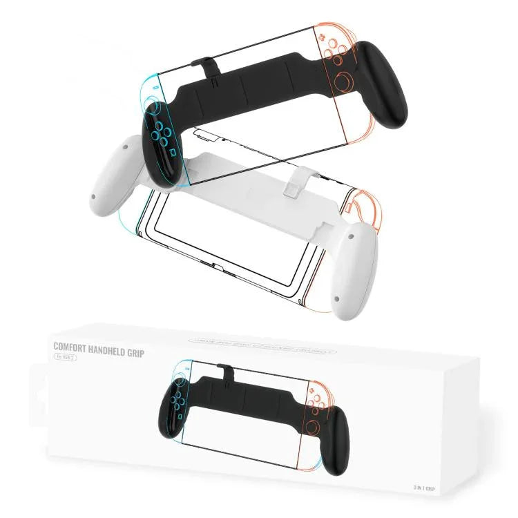 Ergonomischer, rutschfester Griff für Nintendo Switch 2 / Switch / Switch OLED, JYS-NS2297 Schwarz, JYS-NS2297 Weiß