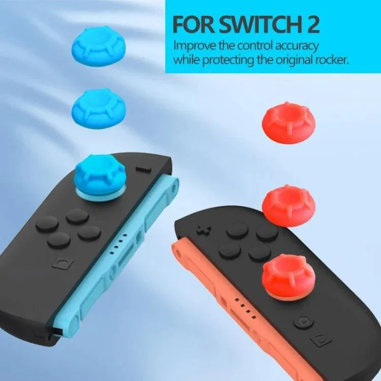 Silikon-Joystickkappe für Nintendo Switch 2, 6-in-1-Tastenschutzkappe