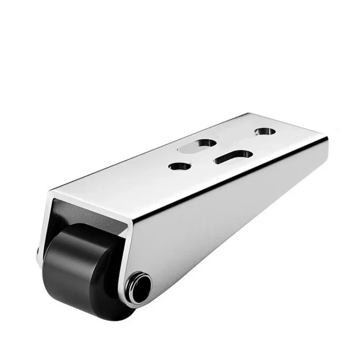 Seiten-/Vertikalmontage-Rollen für Möbeltransport und Schiebetüren, Durchhangschutz, Silber, Orange