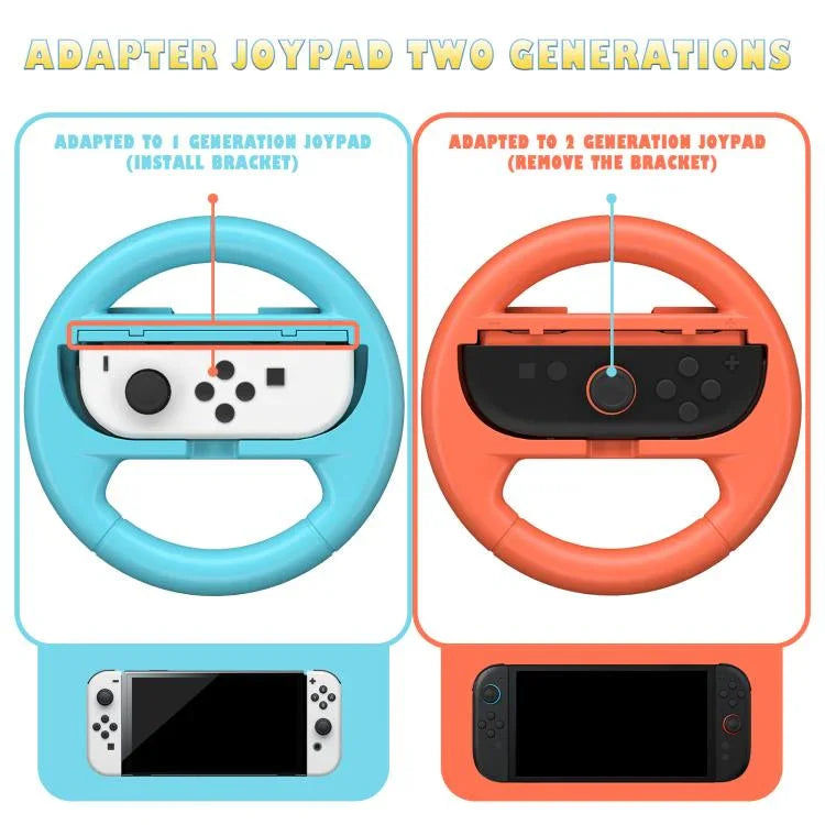 2 Stück/Packung Lenkradgriffe für Nintendo Switch 2/Switch Joy-Con Controller