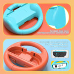2 Stück/Packung Lenkradgriffe für Nintendo Switch 2/Switch Joy-Con Controller