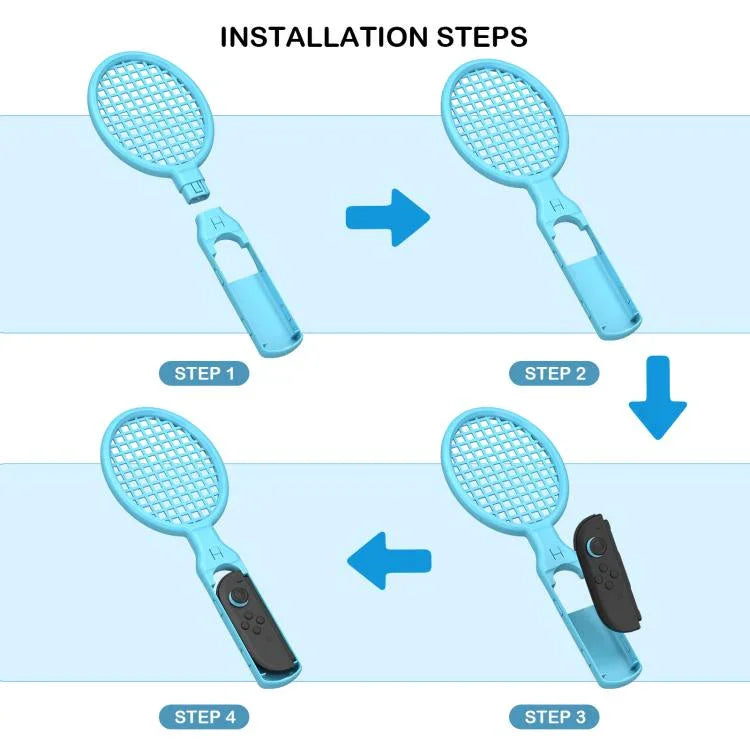 Für Nintendo Switch 2 Joy-Con 1 Paar Tennisschläger Motion Controller Griff Sportset, Tennisschläger