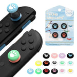 Für Nintendo Switch 2 Joy-Con 2 Paar Silikon-Daumenkappen mit Krallenmuster und Tastenabdeckungen
