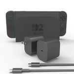 Für Nintendo Switch 2 Schnellladegerät 60W Netzteil mit USB-C-Kabel, US-Stecker