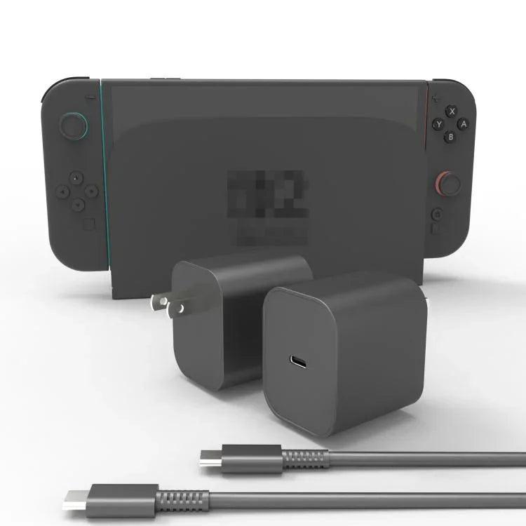 Für Nintendo Switch 2 Schnellladegerät 60W Netzteil mit USB-C-Kabel, US-Stecker