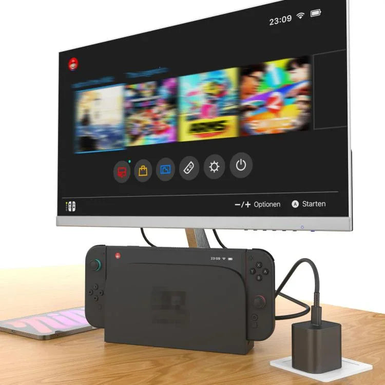 Für Nintendo Switch 2 Schnellladegerät 60W Netzteil mit USB-C-Kabel, US-Stecker