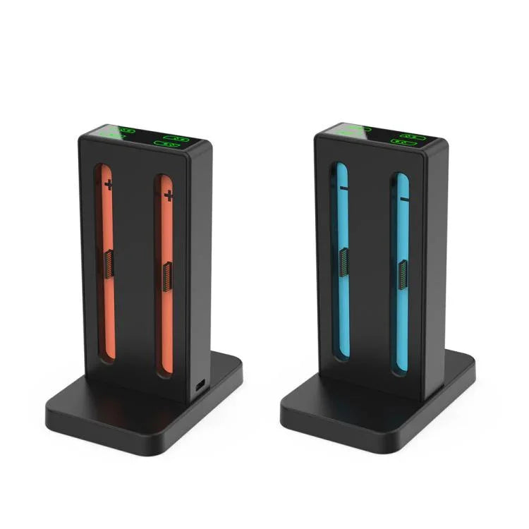 DOBE 4-in-1 Magnetische Ladestation für Nintendo Switch 2 Controller mit LED-Anzeigen und Modulaufbewahrung, TNS-3192B