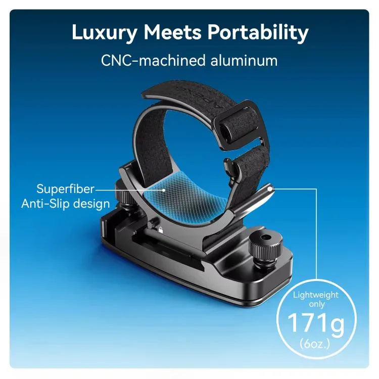 APEXEL BinoClamp Pro Schnellwechsel-Fernglashalterung 360-Grad-drehbarer Aluminium-Fernglashalter, APL-F007