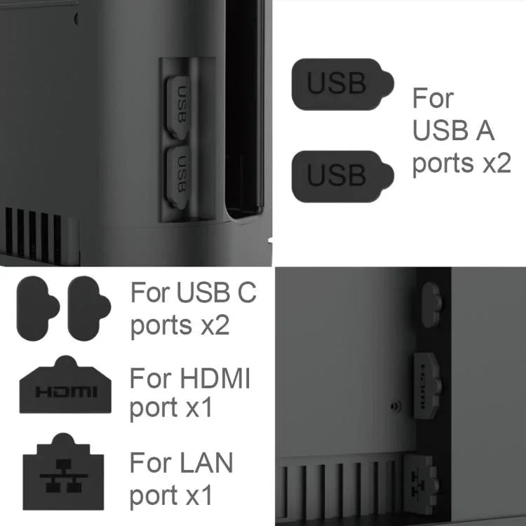 Für Nintendo Switch 2 IPega 6-in-1 Präzisions-Staubschutzkappen-Set Multi-Port-Schutzkit