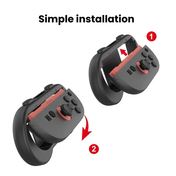 Für Nintendo Switch 2 Joy-Con 1 Paar Komfortgriff mit verstellbarem Handgelenkband