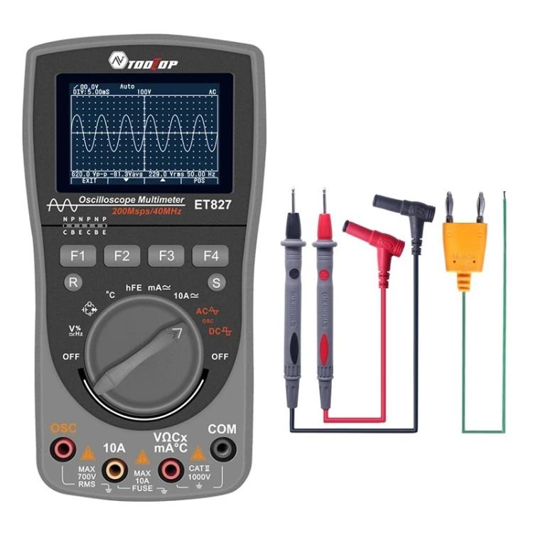 Oszilloskop Multimeter 200Msps Abtastrate 40MHz Oszilloskop + Multimeter 2 in 1, ET827