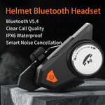 M9 Motorradhelm Bluetooth Headset IPX6 Wasserdicht, Automatische Anrufannahme, HD Klang für Fahrer/Lieferung/Gruppen-Interkom, M9