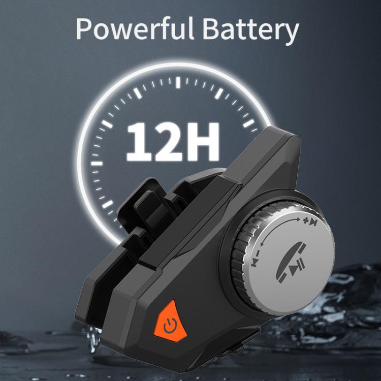 M9 Motorradhelm Bluetooth Headset IPX6 Wasserdicht, Automatische Anrufannahme, HD Klang für Fahrer/Lieferung/Gruppen-Interkom, M9