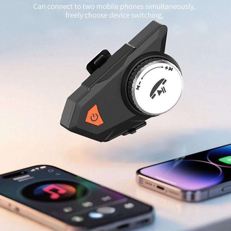 M9 Motorradhelm Bluetooth Headset IPX6 Wasserdicht, Automatische Anrufannahme, HD Klang für Fahrer/Lieferung/Gruppen-Interkom, M9