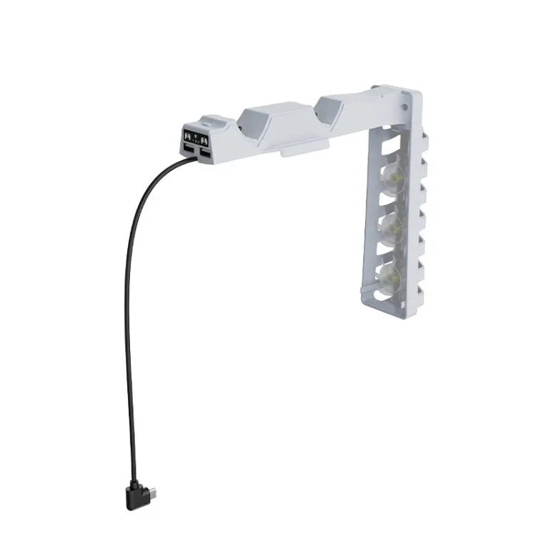 Für PS5 Slim Controller 2-in-1 Ladestation Lüfter mit RGB-Beleuchtung