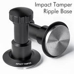 Verstellbarer Impact-Kaffeestampfer mit Gewindebasis Federbelastetes Espresso-Stempelwerkzeug, 51 mm, 53 mm