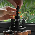 Rotating Magnetic WDT Tool for Espresso Adjustable Height Coffee Needle Distributor Coffee Grounds Fluffing Tool, 51mm, 53mm, 58mm