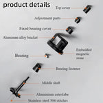 Rotating Magnetic WDT Tool for Espresso Adjustable Height Coffee Needle Distributor Coffee Grounds Fluffing Tool, 51mm, 53mm, 58mm