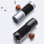 Seven Stars Manuelle Kaffeemühle CNC Edelstahl Kegelmahlwerk Faltbare Handkurbel Mühle für Kaffeebohnen