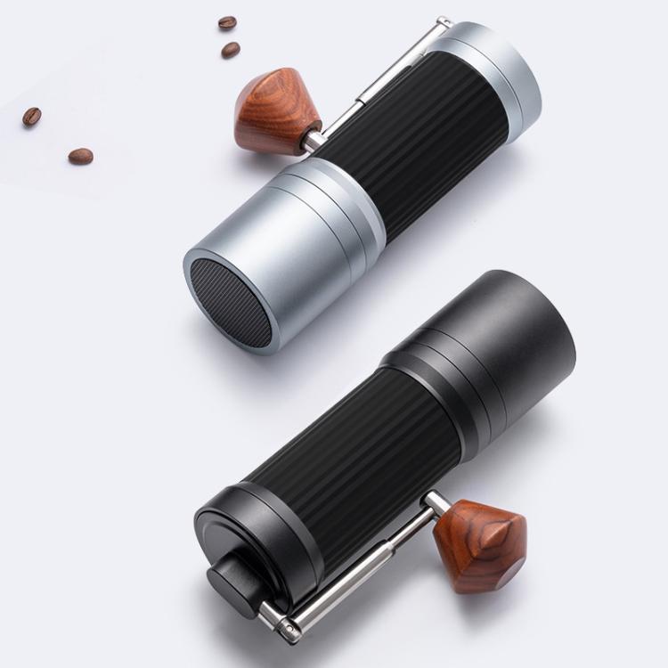 Seven Stars Manuelle Kaffeemühle CNC Edelstahl Kegelmahlwerk Faltbare Handkurbel Mühle für Kaffeebohnen