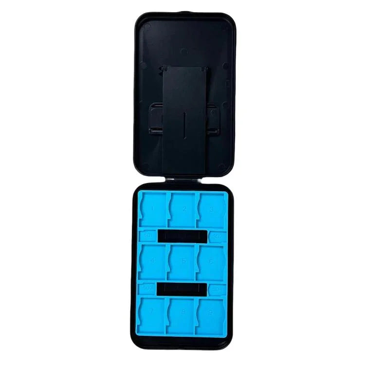 KJH Kartenbox-Ständer für Nintendo Switch 2 / Switch OLED / Lite, faltbarer Halter mit 9 Game Card Slots & 4 SD-Karten-Slots