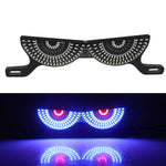 Motorcycle License Plate Screw Light Universal Decorative Accessory Headlight for Customization, Triangle Light White Yellow Flashing, Triangle Light Red Blue Flashing, Semicircular Light White Yellow Flashing, Semicircular Light Red Blue Flashing     ...
