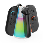 Für Nintendo Switch 2 Joy-Con Controller ipega 4-in-1 Ladestation Quad-Ladegerät-Station mit RGB-Licht