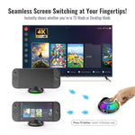 Für Nintendo Switch 2 JYS 4K 60Hz TV-Dock 5-in-1 HUB mit Gigabit-Ethernet-Anschluss und RGB-Umgebungsbeleuchtung, JYS