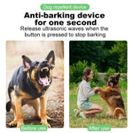 P9 Ultraschall-Hundeabwehrgerät mit zwei Köpfen, wiederaufladbar, mit Farbbildschirm und LED-Rücklicht, P9