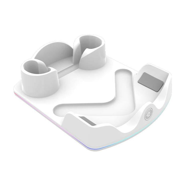 Für Meta Quest 3S / 3 / 2 iplay HBV-641 Controller-Aufbewahrungsständer VR-Headset-Ladestation mit LED-Licht