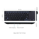 Rii K12+ Büro Computer Notebook Stille 2,4GHz Kabellose Mini Tastatur