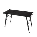 CLS Outdoor Aluminium Eierrolltisch Klappbarer Campingtisch, 8245 6 Platten, 9545 Zusammengeklappt 7 Platten, 8744 Schwarz, 8744 Holzmaserung, 8744 Schwarz+4 PU-Haken, 8744 Holzmaserung+4 PU-Haken