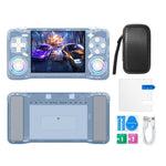 XF35H 3,5-Zoll-Retro-Handheld-Spielkonsole mit Linux-System und RGB-Licht, Taschen-Videospiel-Player, 64G, 128G